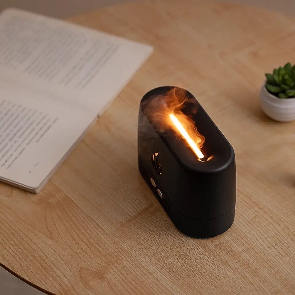 Flame Aroma Diffuser, Ultrasonic Cool Mist Maker Fogger, Oil Flame Lamp Difusor with Lights, Lighting Simulation Colorful Flame Fragrance Machine, Humidifier Ambients Flames Simulator Flame Aroma Diffuser, Ultrasonic Cool Mist Maker Fogger, Oil Flame Lamp Difusor with Lights, Lighting Simulation Colorful Flame Fragrance Machine, Humidifier Ambients Flames Simulator